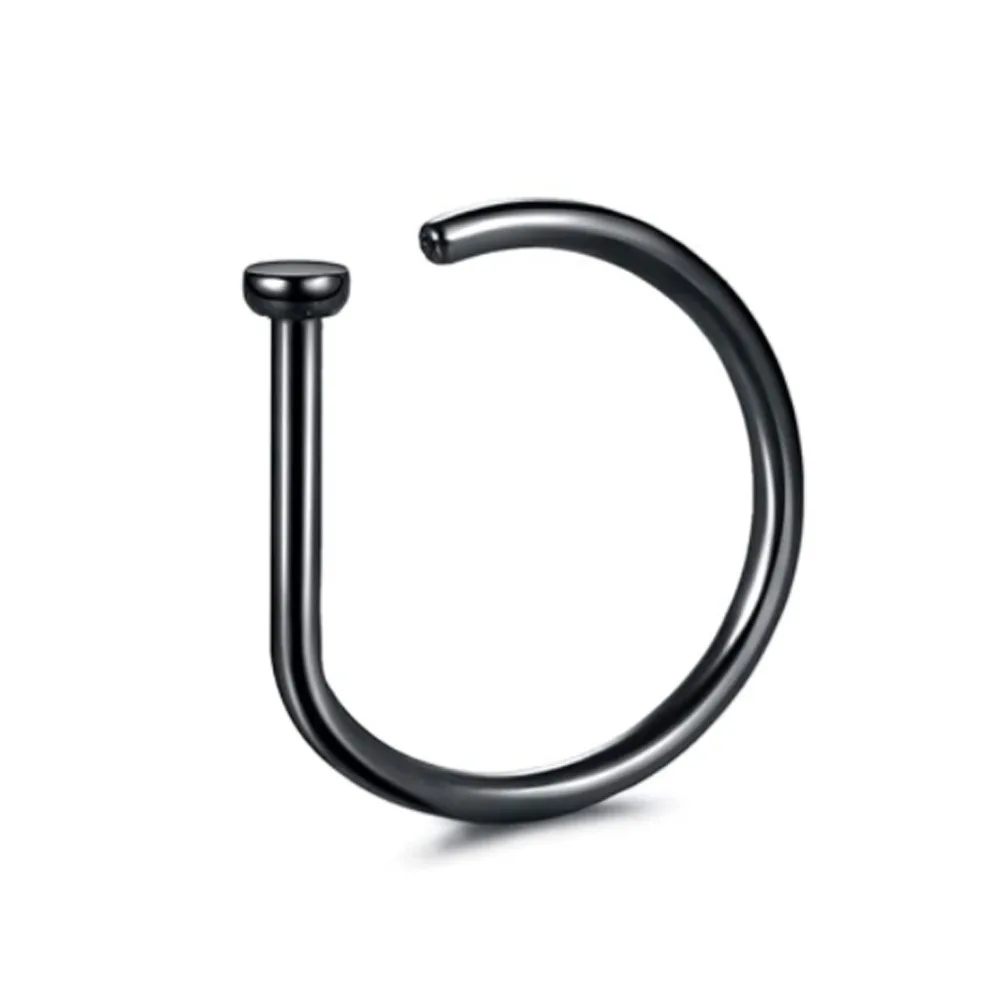 Künstlicher Nasenring zum Aufstecken aus Edelstahl, nicht durchdringend, Nasenclip, Körperschmuck, Unisex, minimalistisch, Punk
