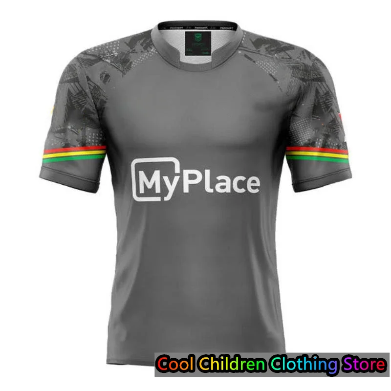 2024 Penrith Panthers Anzac Home and Away Rugby Jersey Training T-Shirt Summer O-neck Oversized Breathable 3D Print Short Sleeve