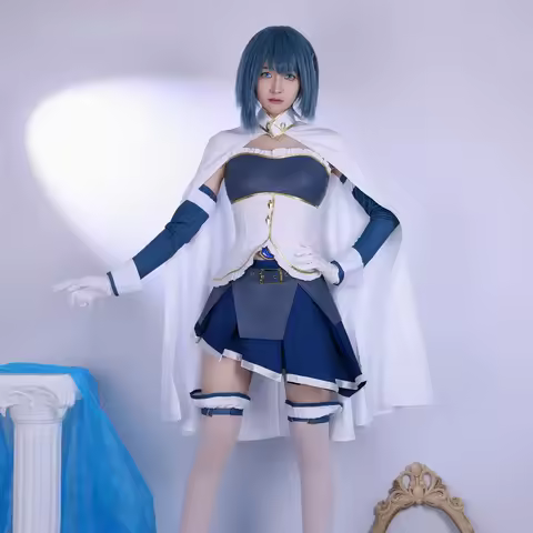 Game Puella Magi Madoka Magica Miki Sayaka Cosplay Costume Role Play Comic Con Dress Hallowmas Party Wigs Anime Prop 2025
