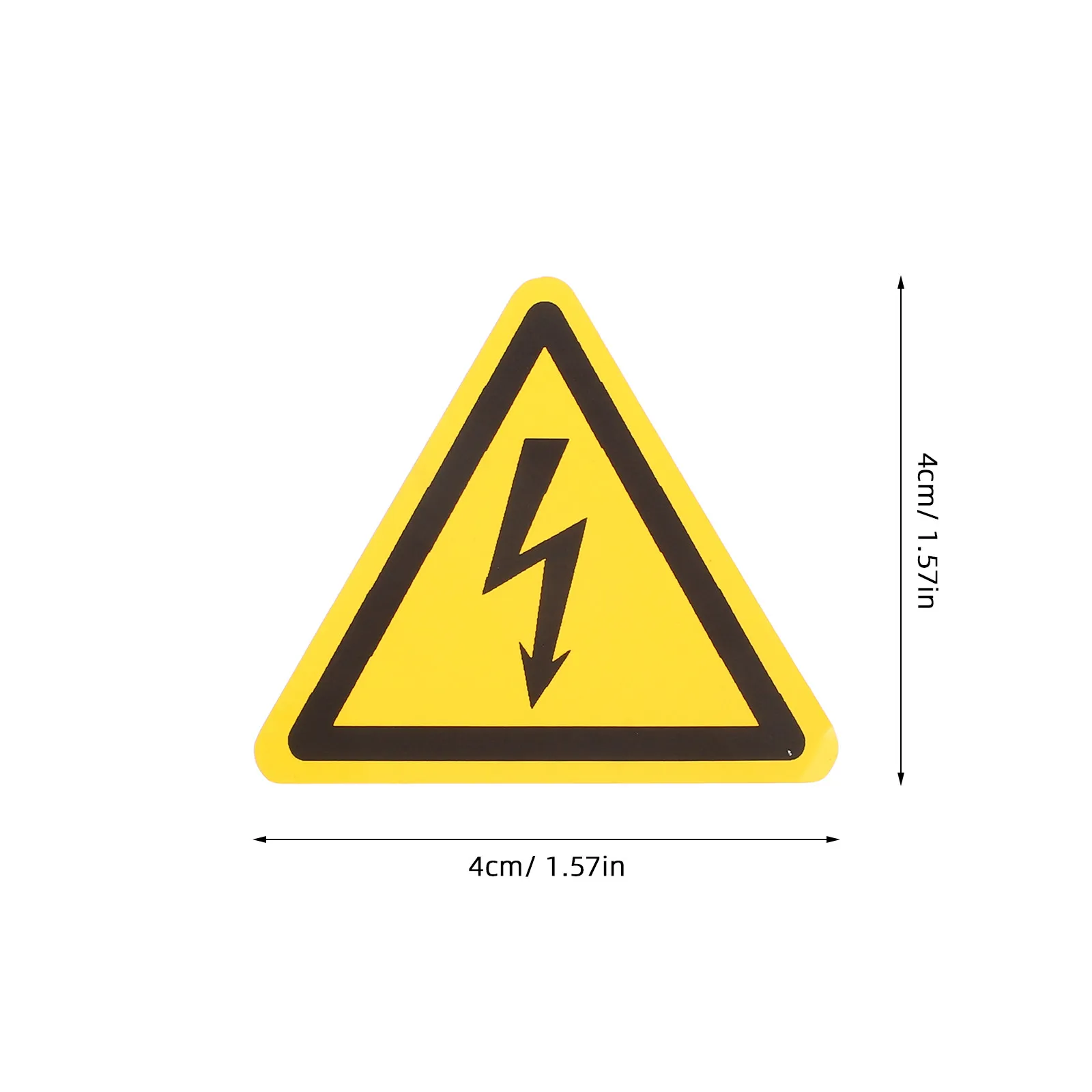 5Pcs Warning Electric Shock Sign Heavy Duty PVC Waterproof Caution Decal for Electrical Equipment Panels Factories Offices Homes