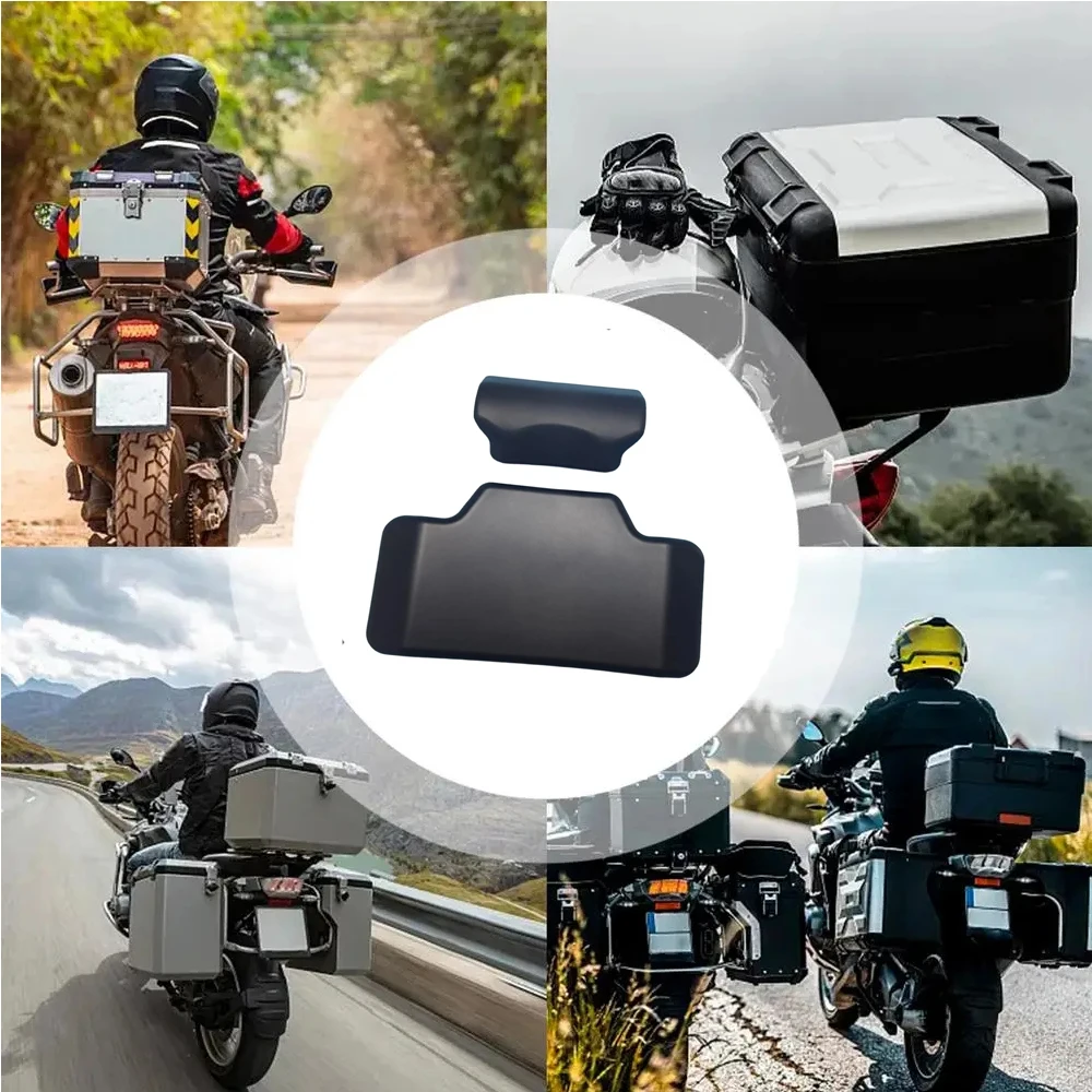 Top Case Cuscino per schienale per passeggero Cuscino per schienale per scatola posteriore Antigraffio Comodo spugna morbida in pelle PU per scatola superiore da 45 litri