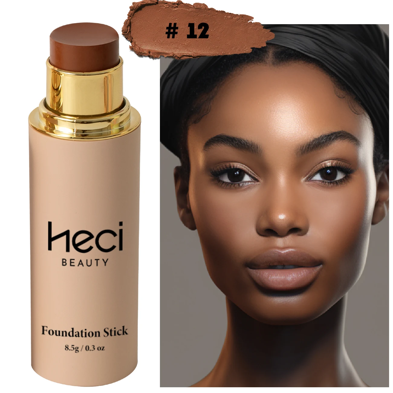 Shine-Free + Balance Foundation Stick, Multi-Use Face Makeup and Contour Stick For Natural, Matte Coverage, 1 Count