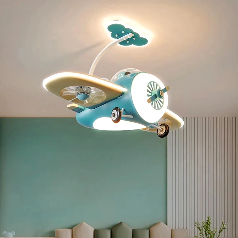 Modern led lamp with Ceiling fan without blades kids bedroom Ceiling fan with remote control Ceiling fans with light fixture