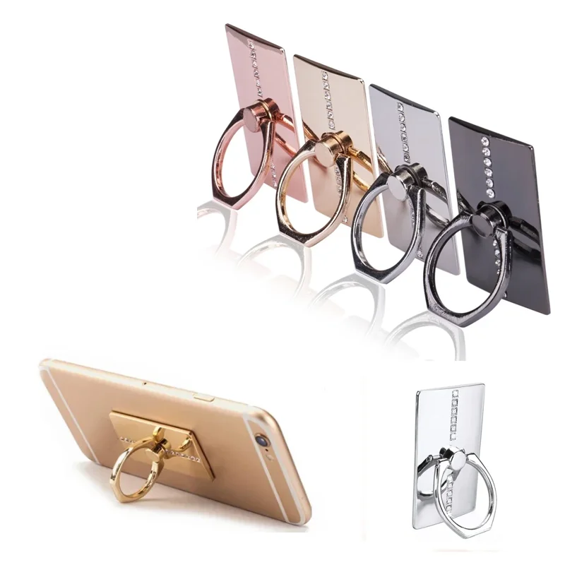 

360 ° Вращающийся держатель для кольца на палец, универсальная металлическая подставка для телефона, противоскользящая ручка для пальцев для IPhone 17, 16, 15, 14, Samsung Huawei