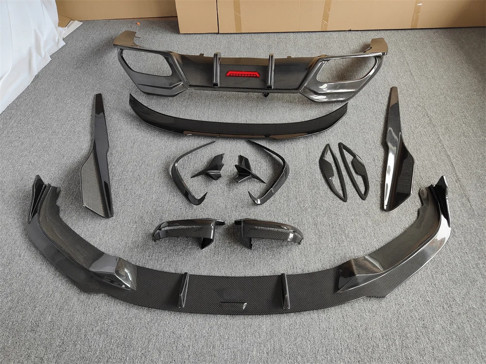 Used Carbon Fiber AC Style Body Kit for 8 Series G15 G16 M850i Including Front Bumper Diverter Side Skirt Spoiler Rear Diffuser