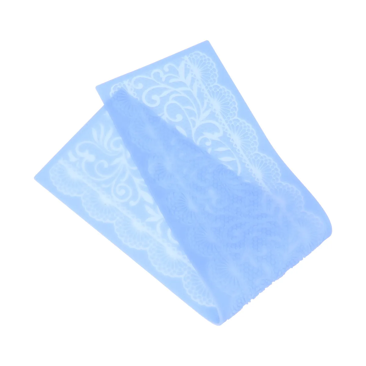Silicone Cake Lace Mold Blue Premium Silicone Cake Decoration Tool Home Party Wedding Sugar Craft Wax Paste Resin