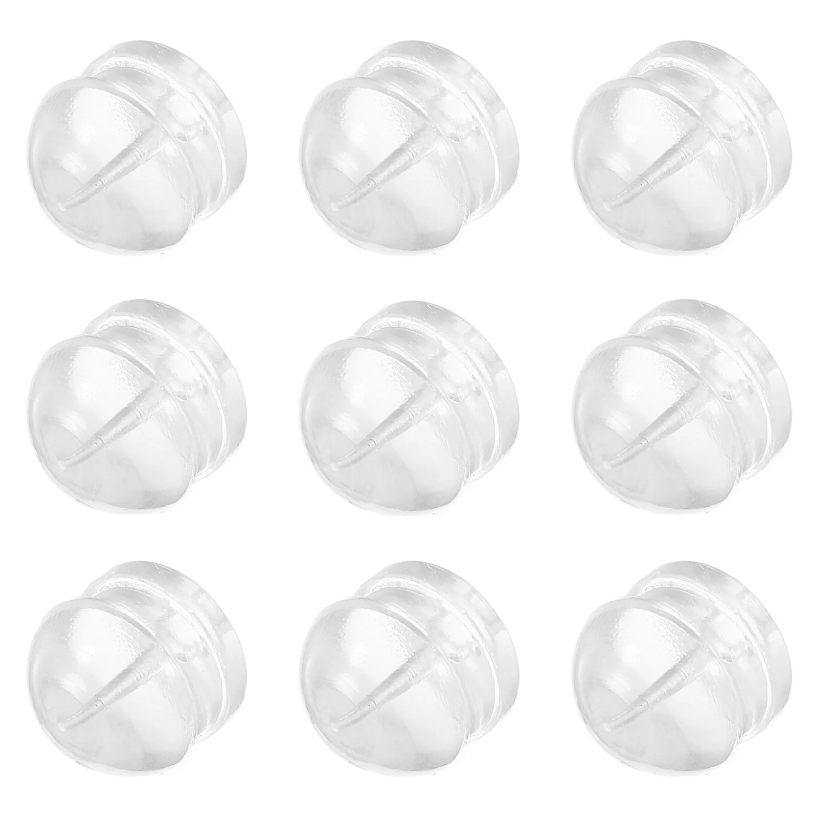 

100Pcs Fine Craftsmanship Silicone Earring Backs for Studs Secure Earring Backs Stopper for Heavy Earrings Pierced Ear Back