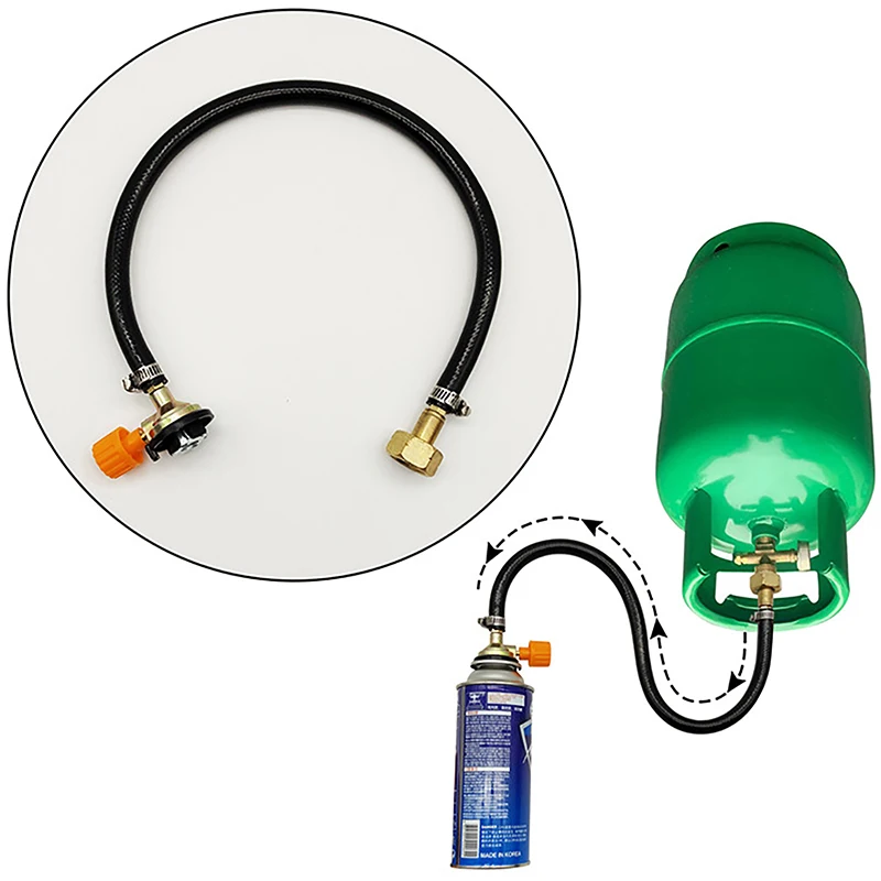 New-Gas Refill Adapter Leak Proof Gas Refill Pipe Tube Cylinder Convertor Filling Tank Coupler Accessories Valve Braided Hose