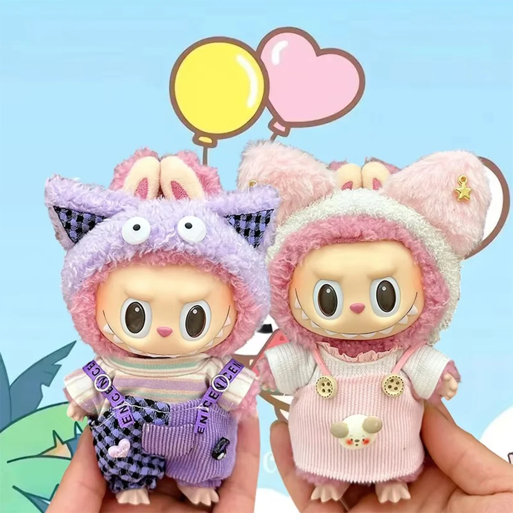 

Fashionable casual clothes for 17cm Labubu dolls with multiple styles For Labubu cute doll clothing accessories