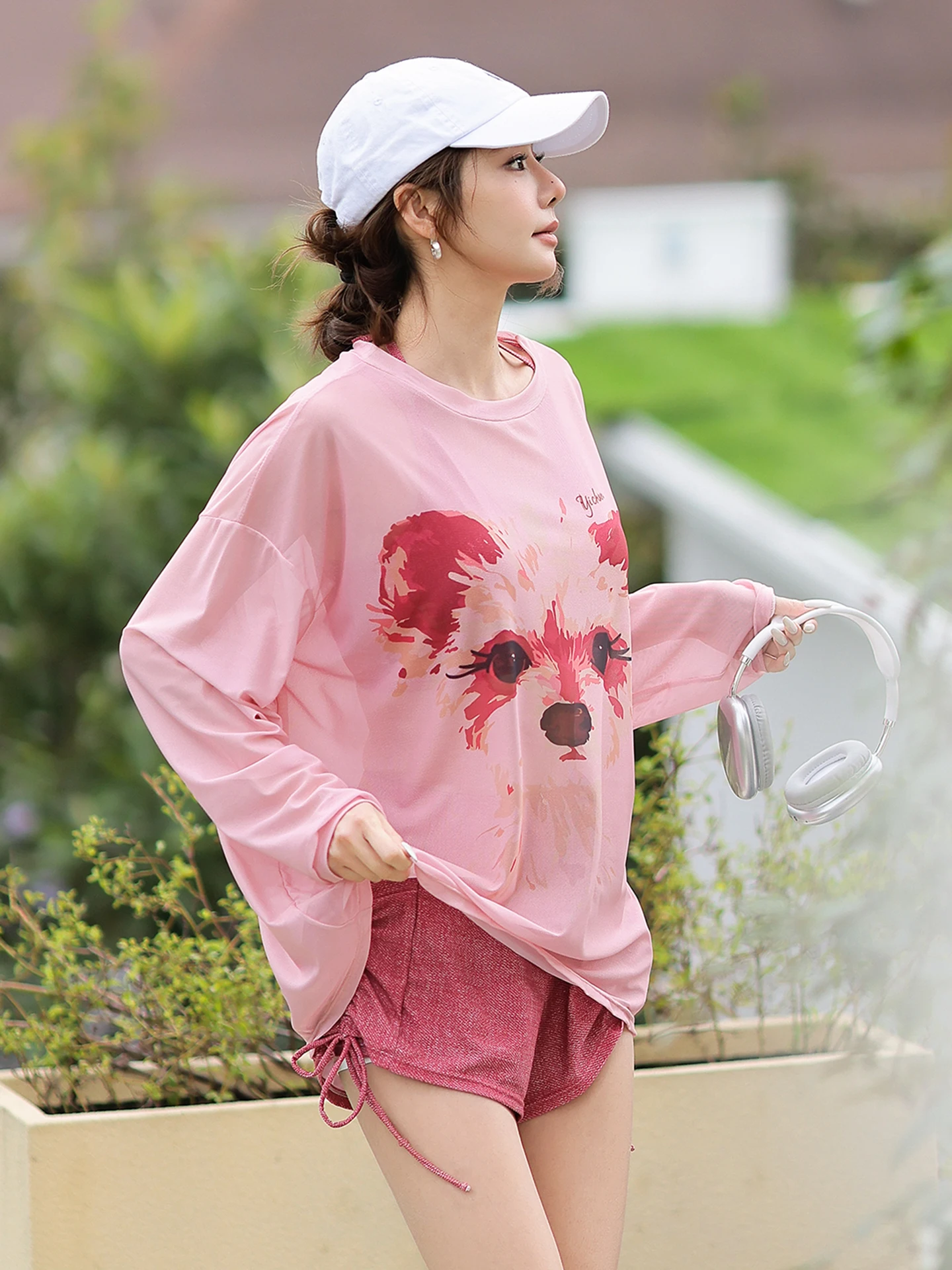 

Women's Two-Piece Swimsuit Long Sve Thermal Protection Cover up Slimming Tummy Cover Large Size Beach Vaion Tee-Piece...