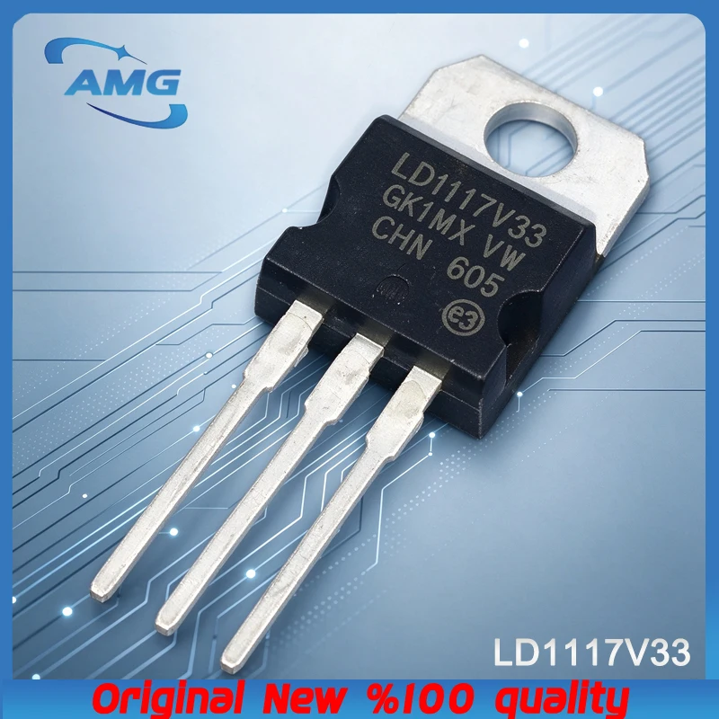 10PCS LD1117V33 TO220 low voltage difference regulator screen LD33V transistor
