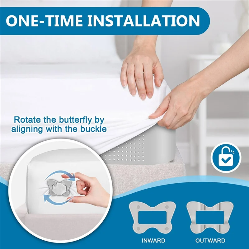 

【Shopper’S-Favorite!】Bed Sheet Holders,Fitted Sheet Straps Holder Sheet Clips,Keep Sheets Firm&Tight In Place Heavy Duty Silicon