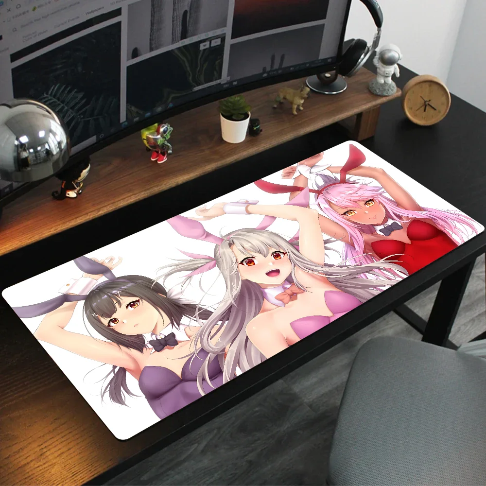 1pc Anime Illyasviel Von Einzbern tappetino per Mouse tappetino da scrivania con Pad accessori da gioco Prime Gaming XXL tappetino imbottito per tastiera