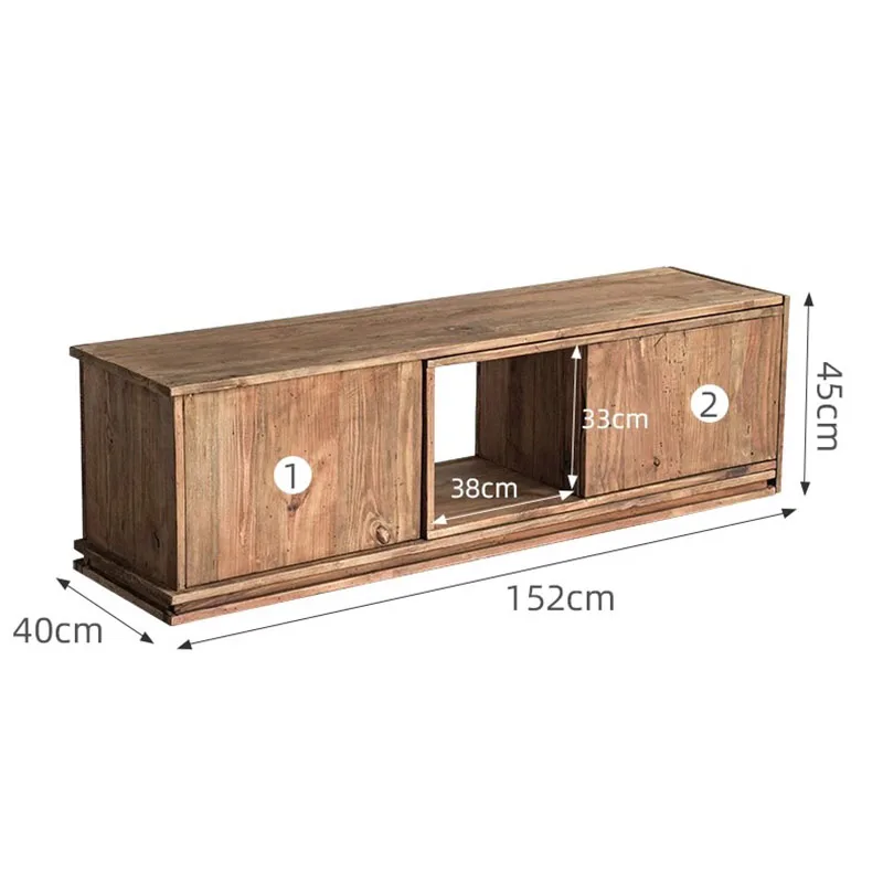 Home retro solid wood TV cabinet living room Tv Stands adjustable minimalist home Moveis Para Sala Pra Tv Modern Furniture