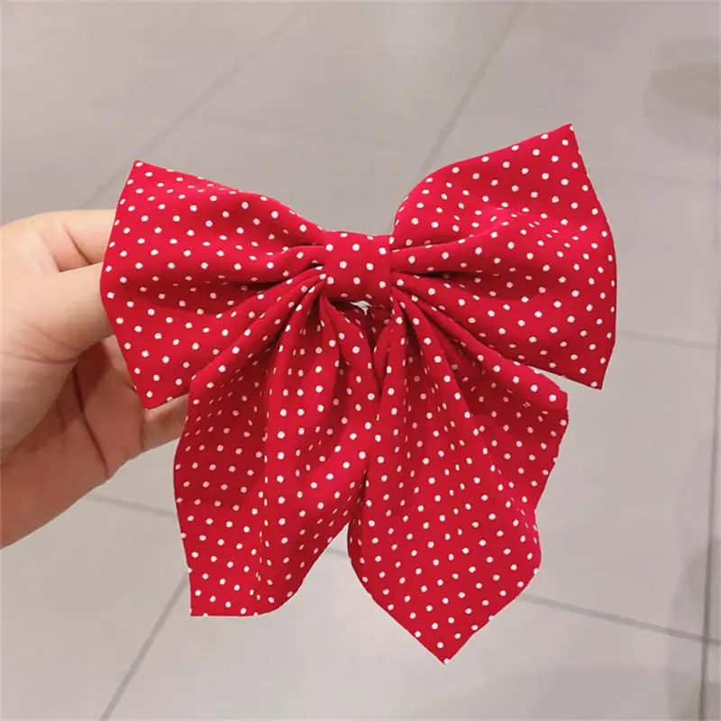 Bows Nylon Headbands Plaid Hair Bows Hair Clips Kid Cotton Christmas Tartan Bow Hairpin Child Headwear