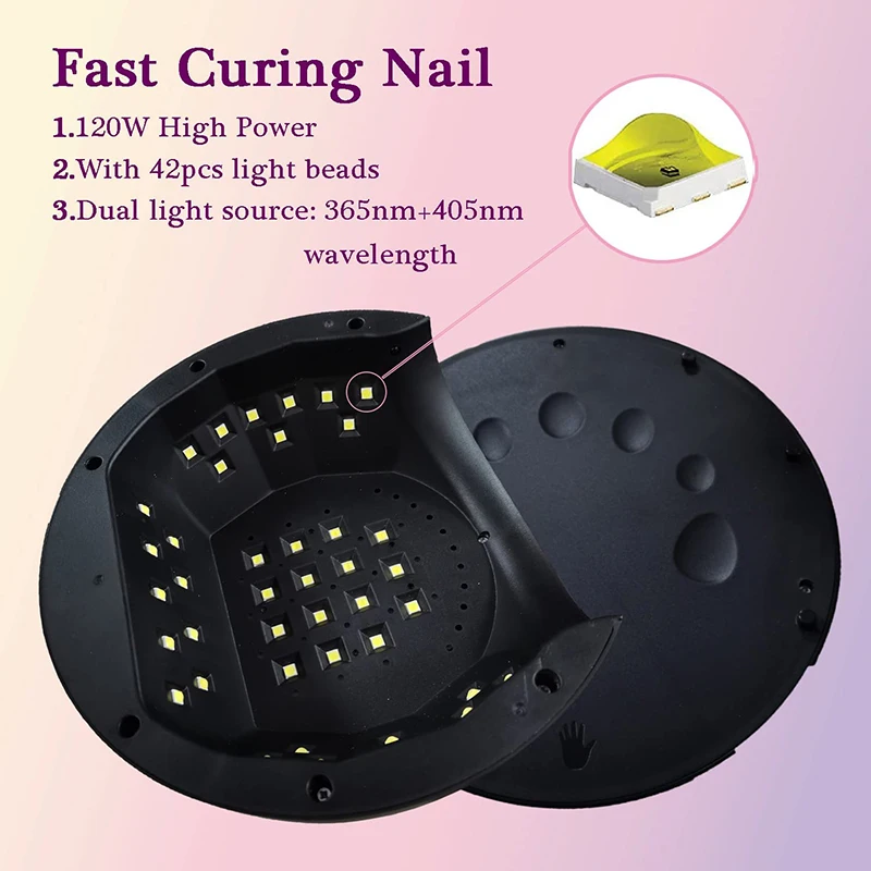 42led Drogende Nagels Lamp Uv Led Lamp Voor Manicure Nageldroger Machine Gel Nagellak Auto Sensing Nail Tools Lcd-Display