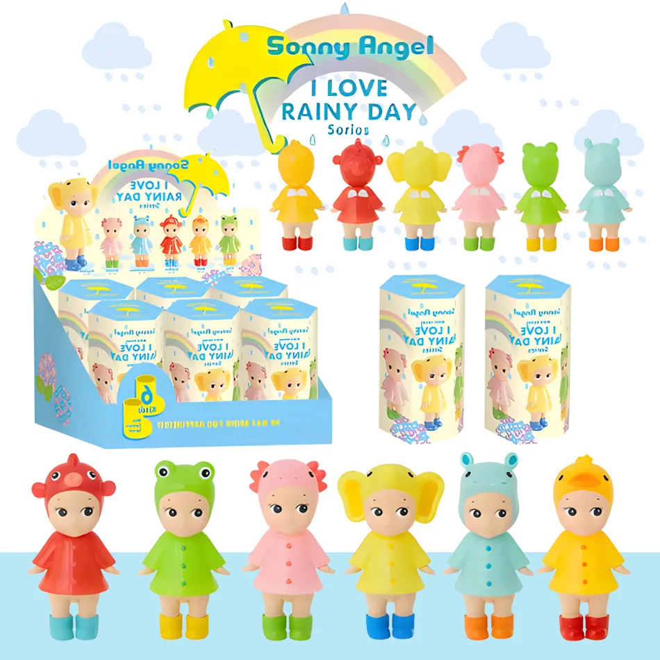 Caja ciega de la serie I Love Rainy Day, Mini figura coleccionable, decoración de escritorio bonita, regalo de cumpleaños para niños, preorden