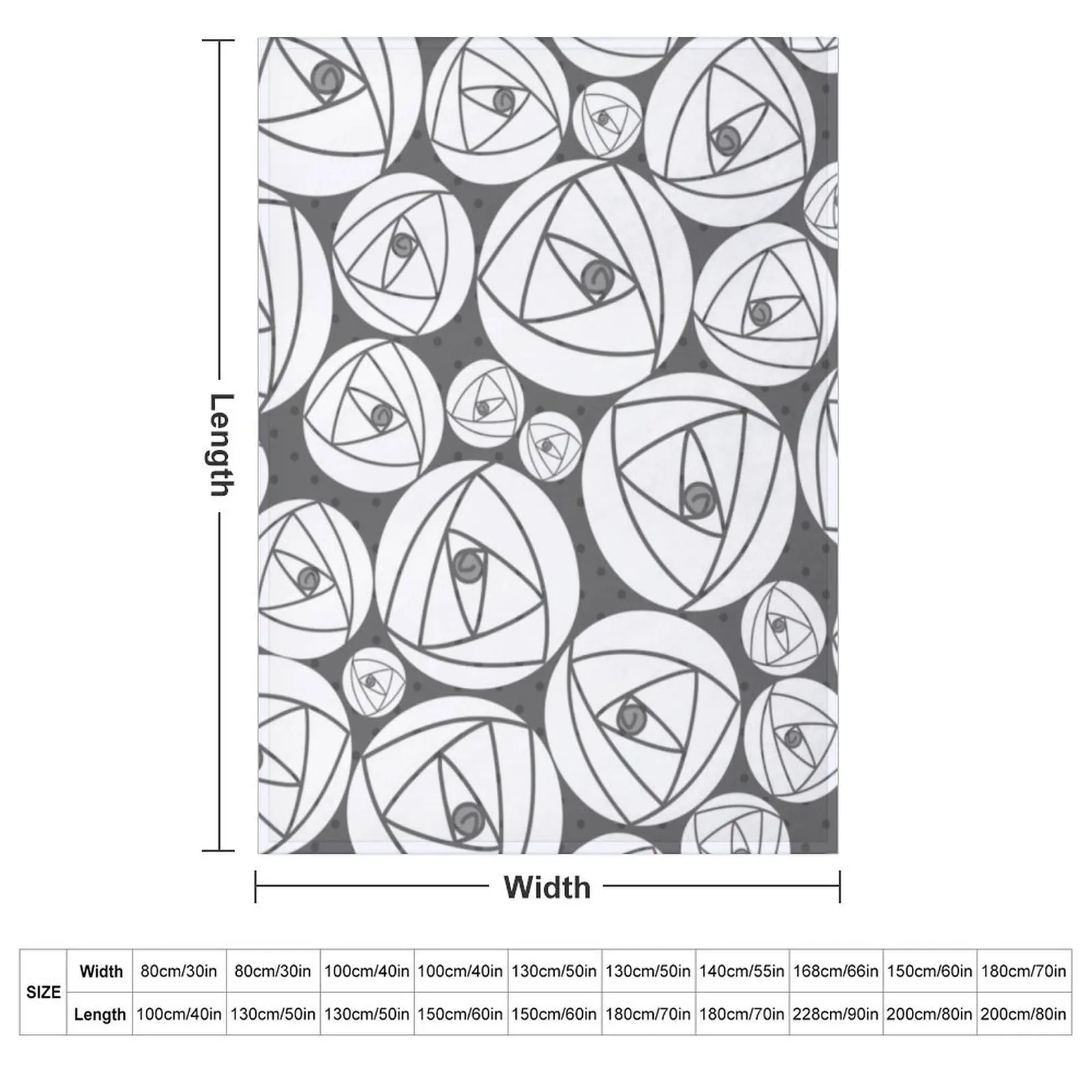 Charles Rennie Mackintoshsh rose, grey, white Throw Blanket Thins Luxury Brand Extra Large Throw Thermal Blankets