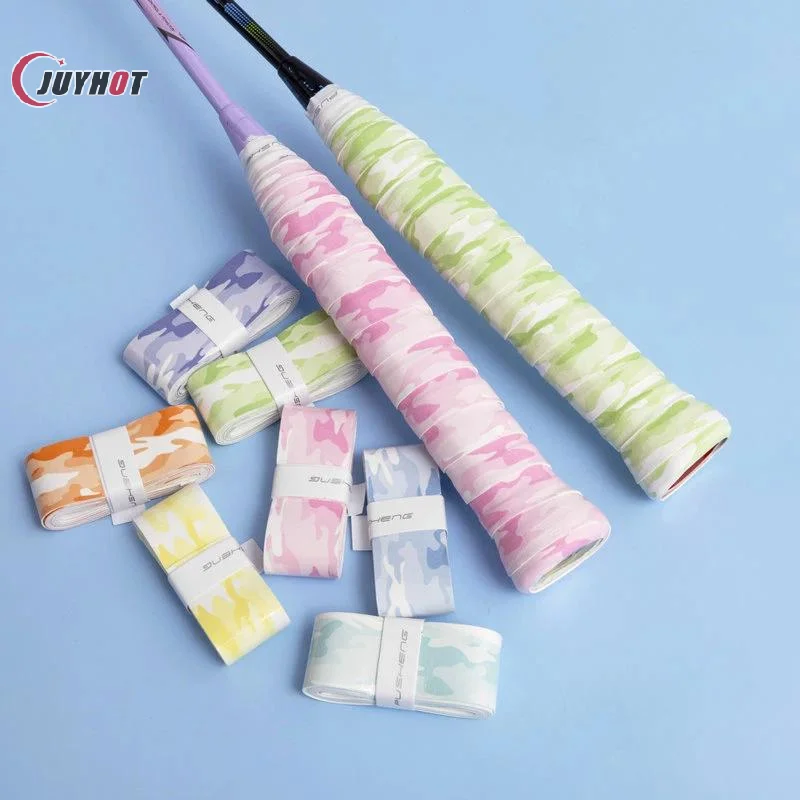 6pcs Anti-slip Gradient Badminton Racket Overgrip Sweat Absorbent Handle Grip Tape for Daily Exercise