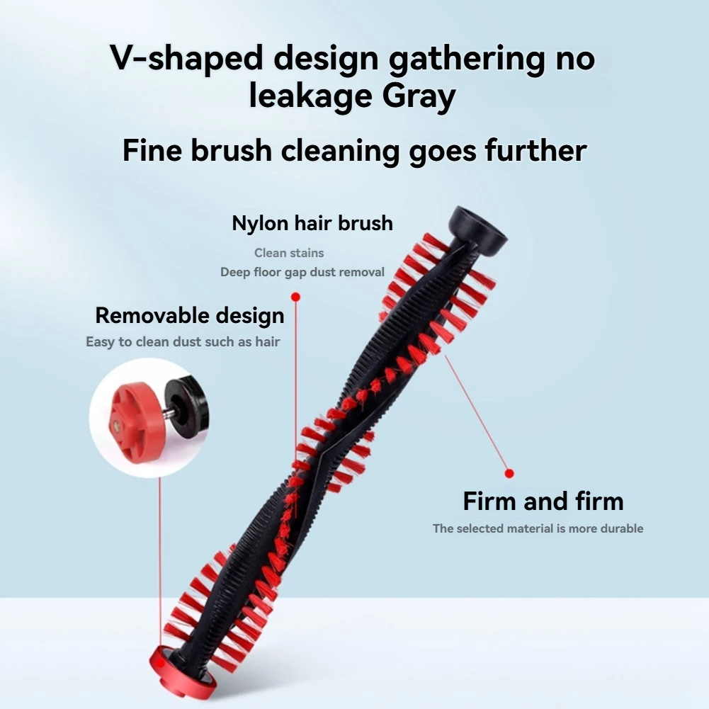 BRC Hair-Breaking Function Floor Brush for Electrolux WELLQ6 WQ61 WQ71 WQ81 WQ9 Vacuum Cleaner Square Head Roller BrushM14K