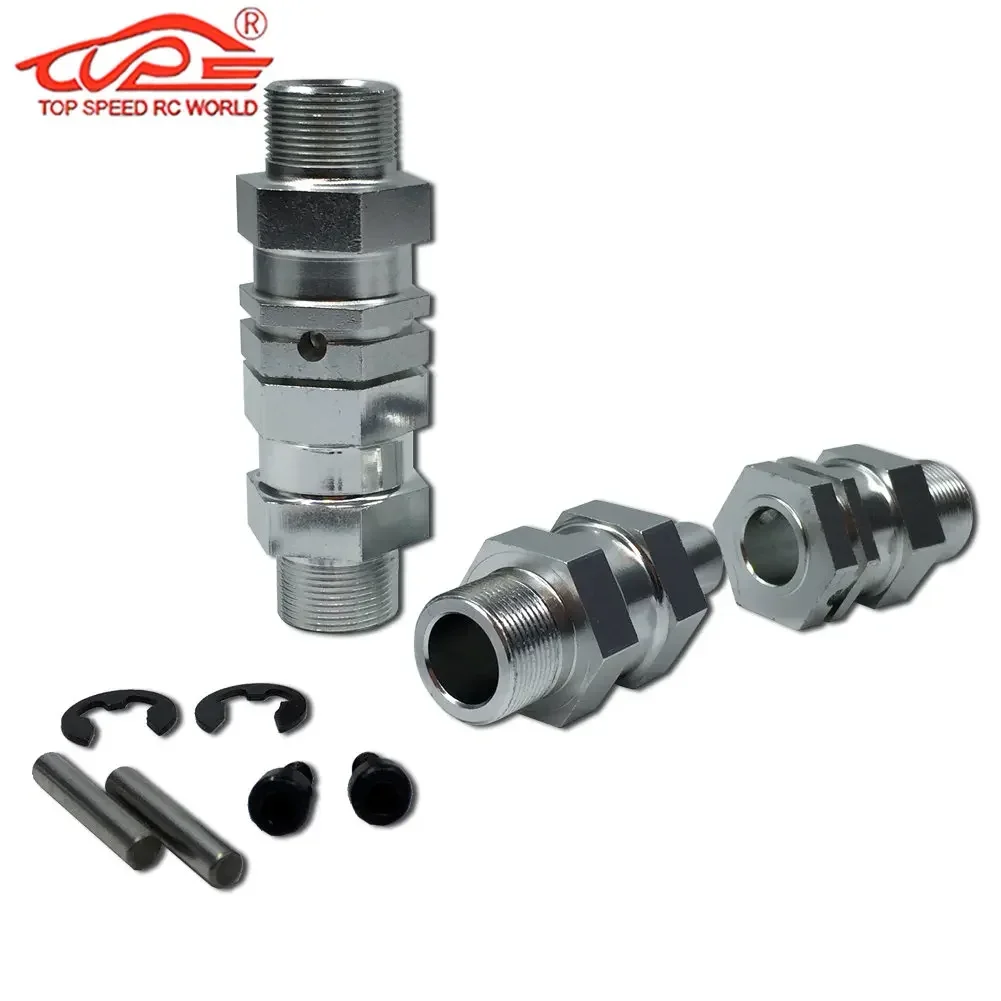 육각 허브 확장 액슬, RC 자동차 업그레이드 부품, 1/5 체중계 HPI ROFUN BAHA KM ROVAN Baja 5B 5T 5SC 트럭용, 4PCs/세트, 24mm