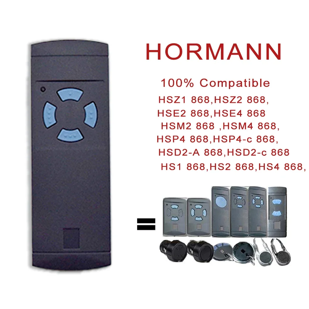 Voor Clone Hormann Garage Afstandsbediening Compatibel 868 Hsm2 Hsm4 868Mhz Handheld Zender 868.3Mhz Gate Deur Opener Commando