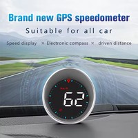 New For HUD G5 Head Up Display With Overspeed Alarm Digital Dashboard GPS Digital Smart Speedometer For All Cars MPH KMH Compass