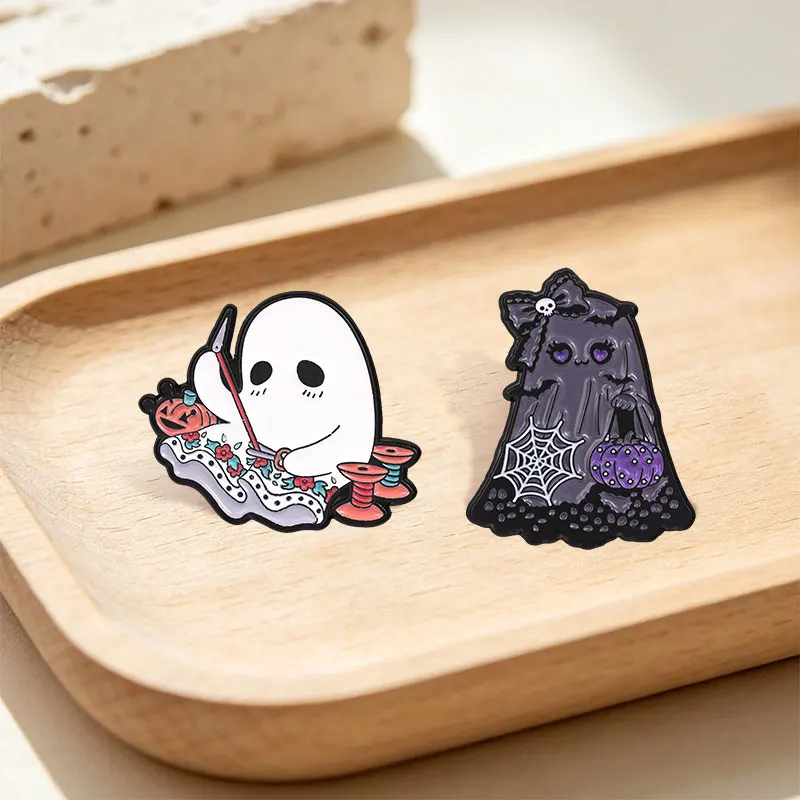 2pcs/set Funny Quotes Animal Collection Enamel Pins Virgin Mary Neurotransmitter Powerhouse Wildlife Brooches Badge Jewelry Gift