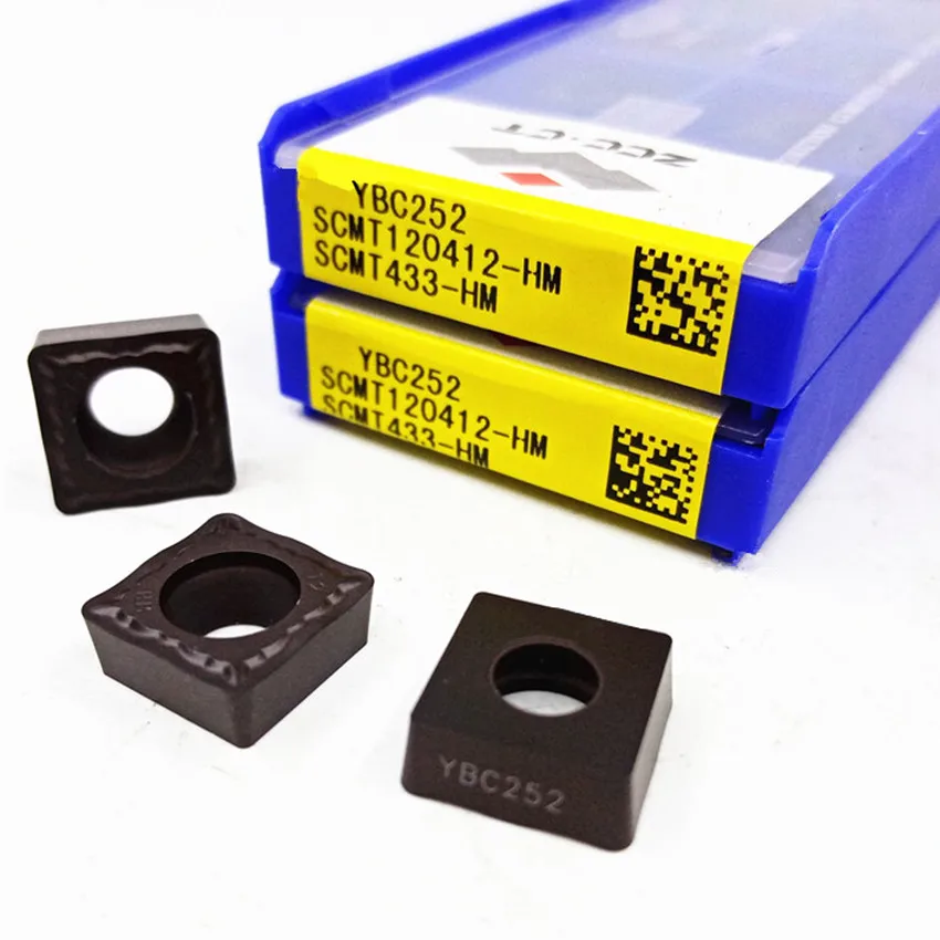 

SCMT120404-HM YBC252/SCMT120408-HM YBC252/SCMT120412-HM YBC252 SCMT431 SCMT432 SCMT433 ZCC.CT CNC carbide inserts 10pcs/box