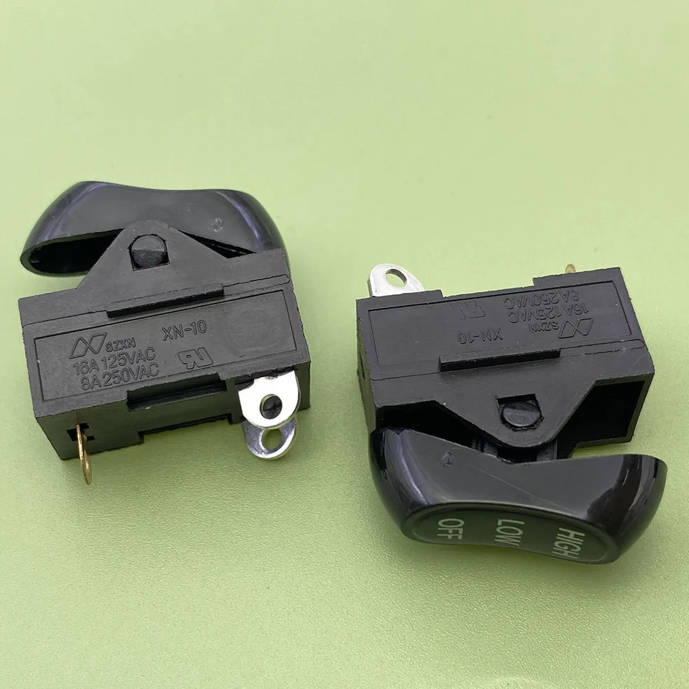 ARG-1215 Hair Dryer Switch Accessories 3-pin Rocker Switch 3-position ON-OFF-ON Toggle Switch Power Switch Trigger Controller 4