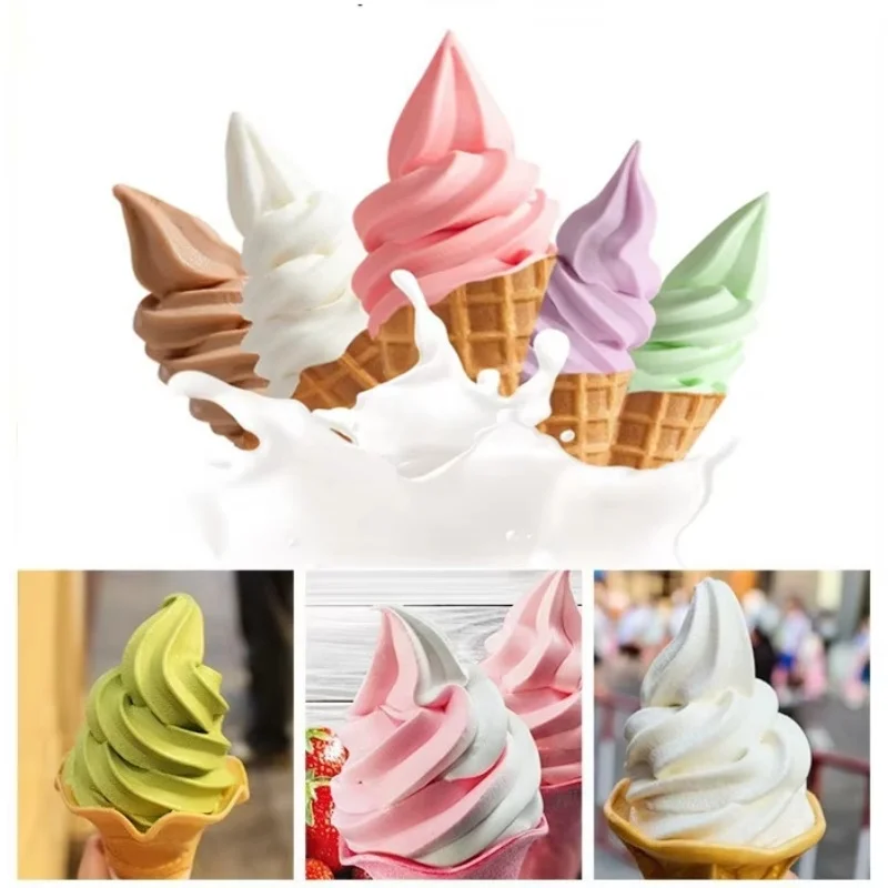 Commercial Triple Color Soft Ice Cream Maker Vending Machine Multifunctional With CE Certification