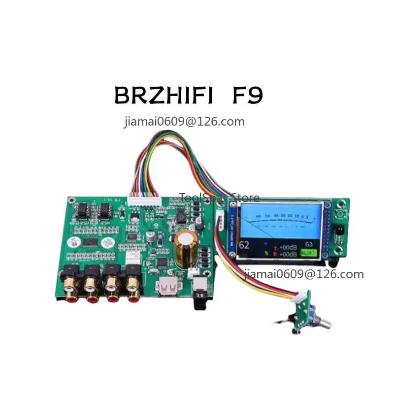 F9 HIFI Preamplifier Bluetooth 5.3 USB Audio Player Independent Decoder With True Color Pointer Screen