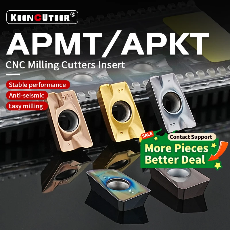 CNC Cutting APMT1604 APMT1135 PDER M2 H2 with Hard Alloy Blade APMT1135 APMT 1604 Carbide Insert Milling Cutter Steel Processing