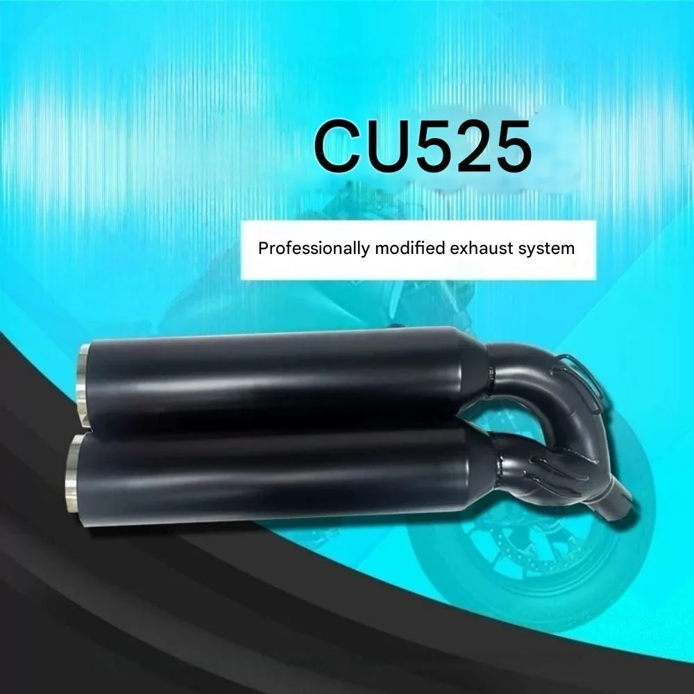 Modified Black Tail Dual Exhaust Pipe For Fit VOGE CU525 525 CU CU 525 525CU