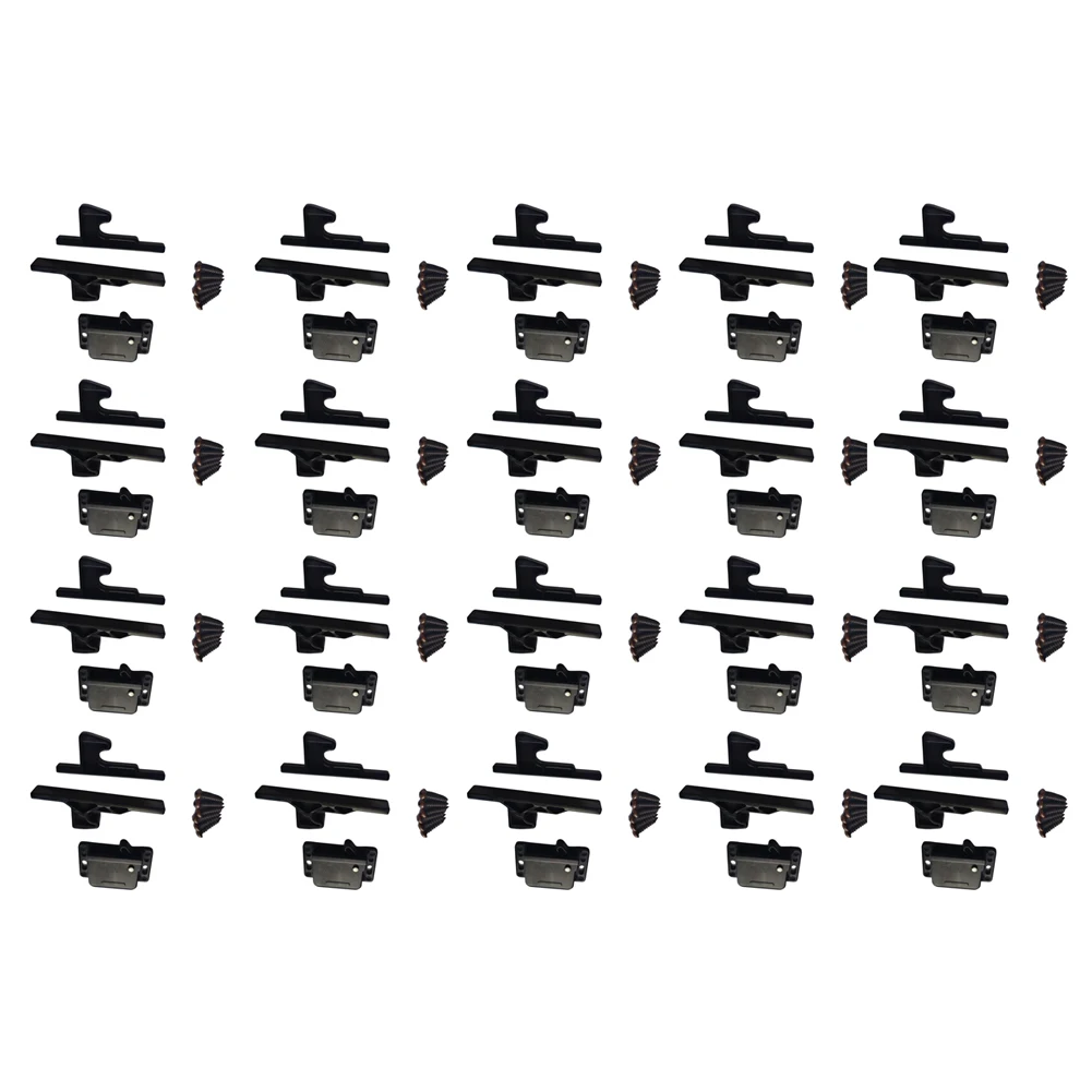 RV Cabinet Hardware Kit with Dual Keeper Designs to Accommodate Variable Door Gap Requirements in Trailers and