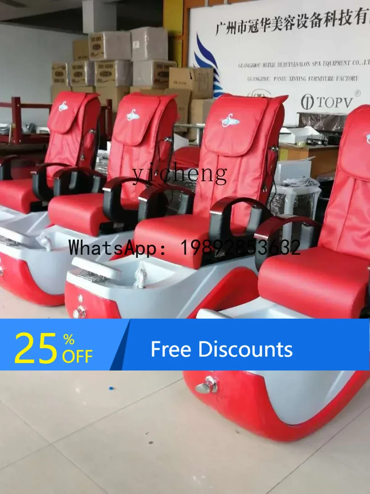 XX  Electric Nail Salon Chair Spa Foot Bath SPA Hand and Foot Care Lounge Chair Kneading Massage Luxury Nail Chair