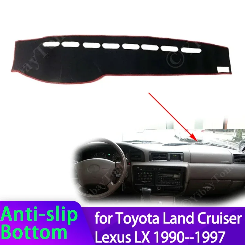 

Для Toyota Land Cruiser J80 LC80 Lexus LX 450 1990 ~ 1997 крышка приборной панели защитная накладка солнцезащитный ковер анти-УФ-приборная панель