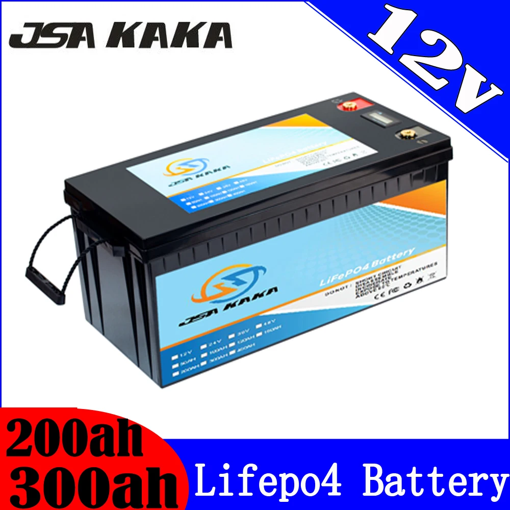 

12V Batteries 12V 200AH 280AH 300AH LiFePO4 Battery For RV Campers Solar Energy Storage Off-Road Off-grid Boat Motor Golf Cart