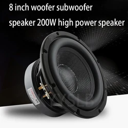 KYYSLB 200w 8 Inch Subwoofer Speaker Drive Unit DIY Home Amplifier Car Audio High Power HIFI Woofer LoudSpeaker