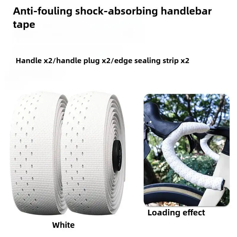 

Anti-Stain Silicone Bar Tape - Road Bike Handlebar Wrap Universal Bike Accessories for Cycling