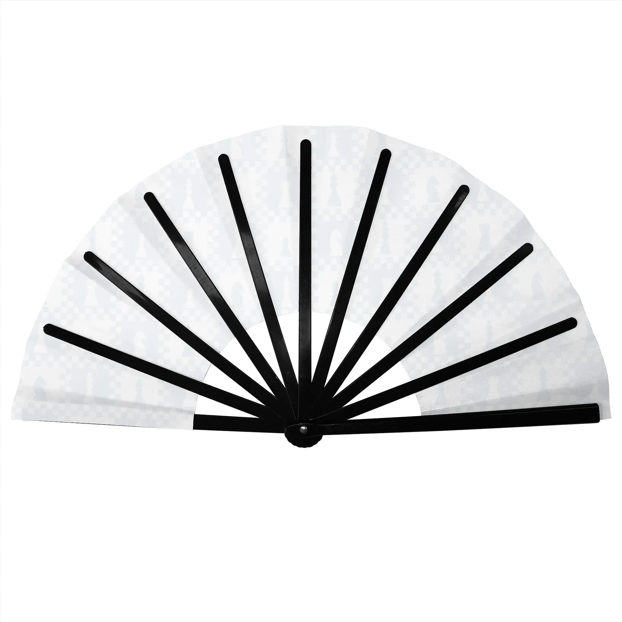 Pieces on Checkerboard in Navy and White Hand Fan Promotional Gift Party  Durable Folding Fans Novelty Bulk Pack Fan