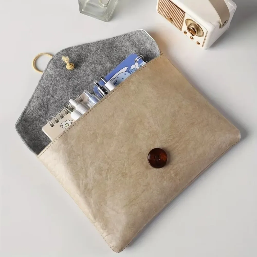 Durable Multi-pocket Stationery Bag Waterproof Dupont Paper Data Cable Storage Bag File Folder
