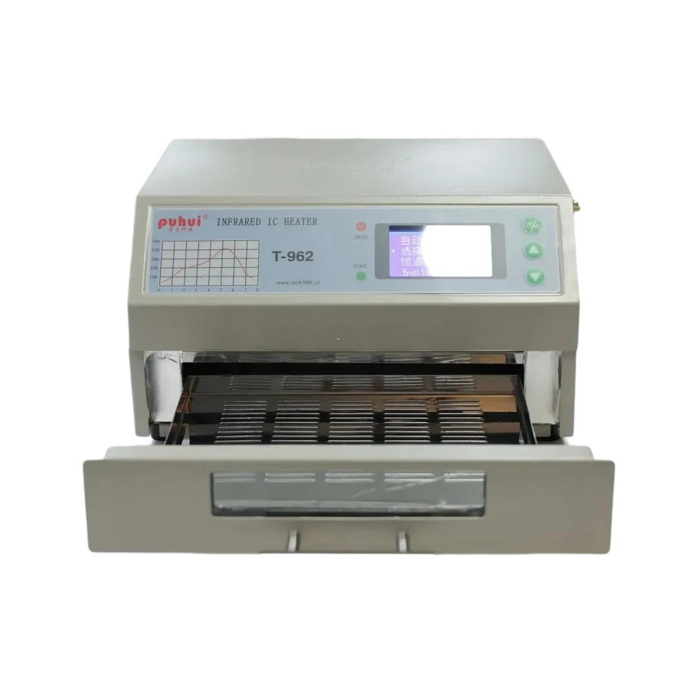 T-962 Desktop Reflow Oven - Compact 180X235mm Heating Zone For Hobbyist PCB Prototyping