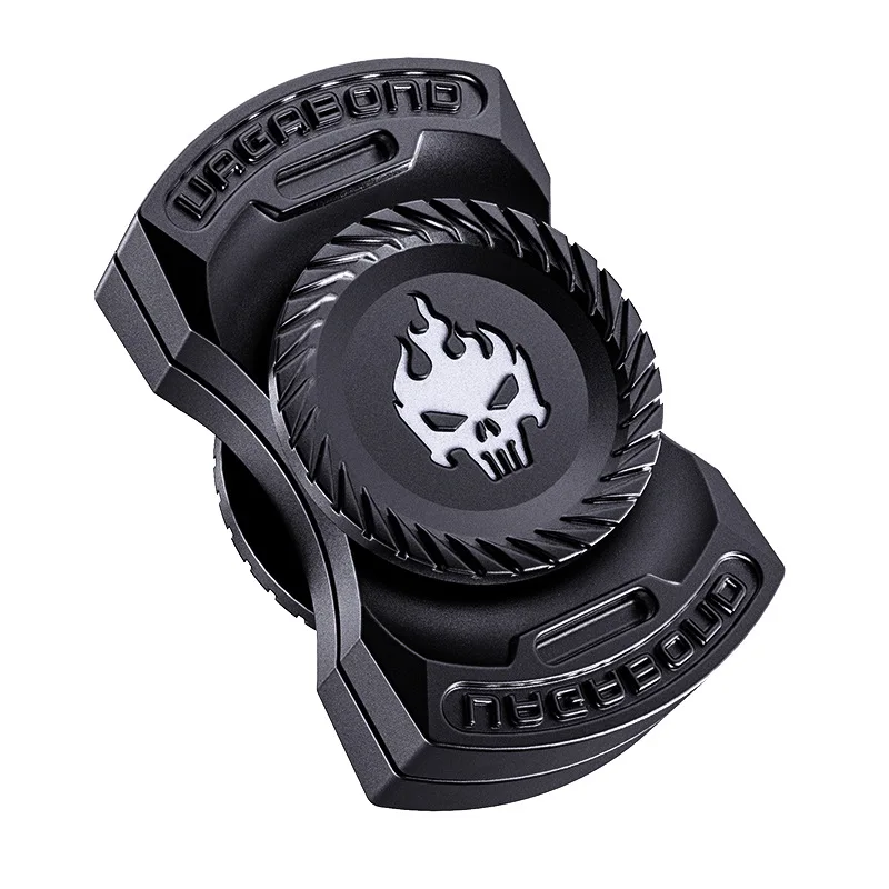 New Edition Stress Relief Three-in-One Fidget Spinner Magnetic Push-Pull Pressed Metal Rotating Light-Up Finger Adult Toy