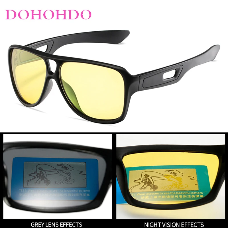 2026 خمر العلامة التجارية مصمم المضادة للوهج للرؤية الليلية النظارات الشمسية للرجال النساء الاستقطاب ليلة القيادة للجنسين نظارات UV400 Очки