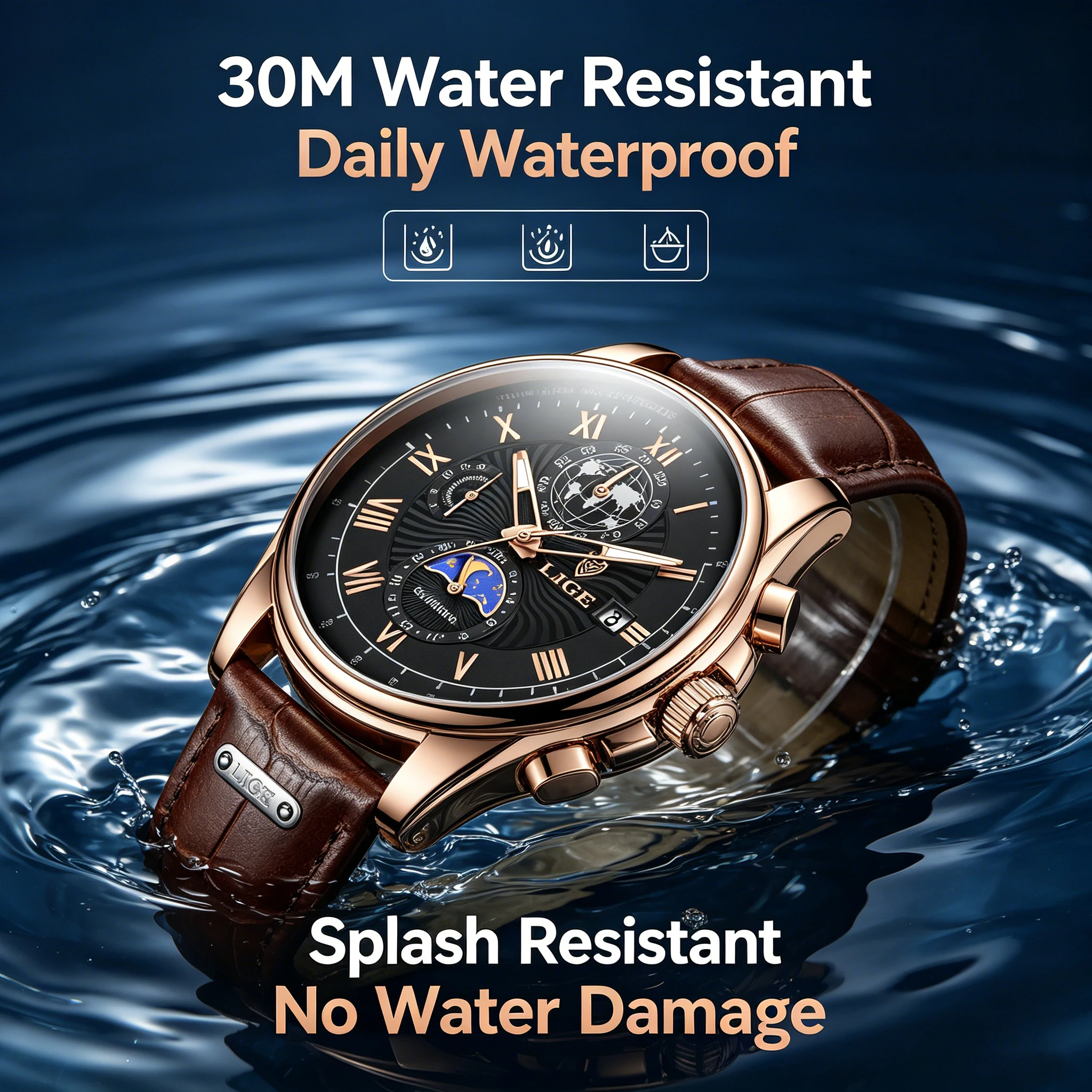 2026 LIGE Men's Watches Top Br - đánh giá và giá Luxury Bags Brands List