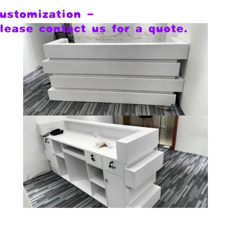 

custom.Hot-selling Modern Store Convenience Shops Checkout Counter Cashier Coffee Shop Counter with Corner Custom Sizes