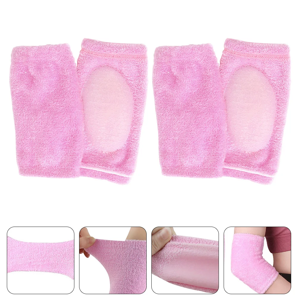 2 Pairs Elbow Pads Covers Skin Care Tool Safe Support Sleeve Wonderful Effect Yarn Exfoliating