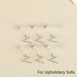 100 Pcs Clear Heads Twist Pins Fastener for Upholstery Blanket Chair Sofa Fixing Decorate Pins Repair Loose Drapery Pins