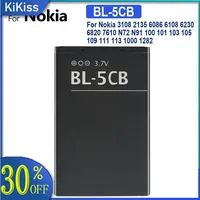 Mobile Phone Battery BL-5CB 800Mah For Nokia 3108 2135 6086 6108 6230 6820 7610 N72 N91 100 101 103 105 109 111 113 1000 1282